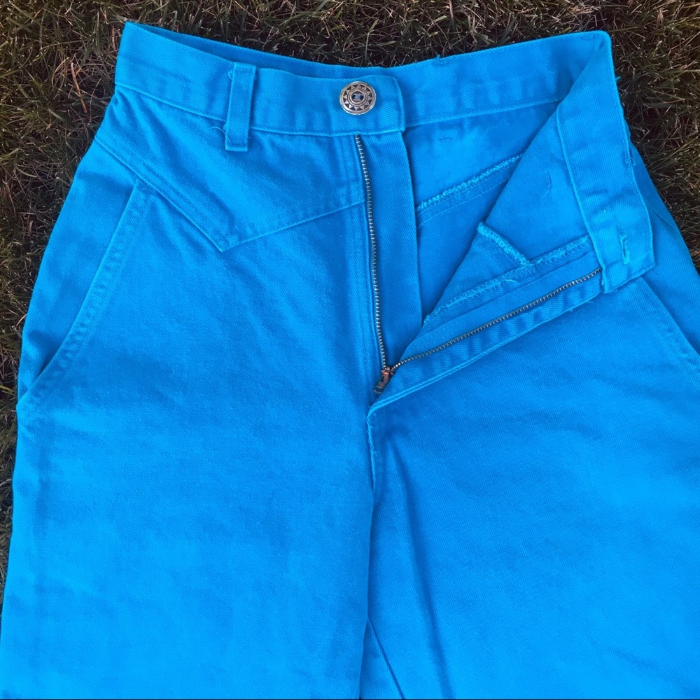 Vintage Ultra High Rise Teal Wrangler Jean